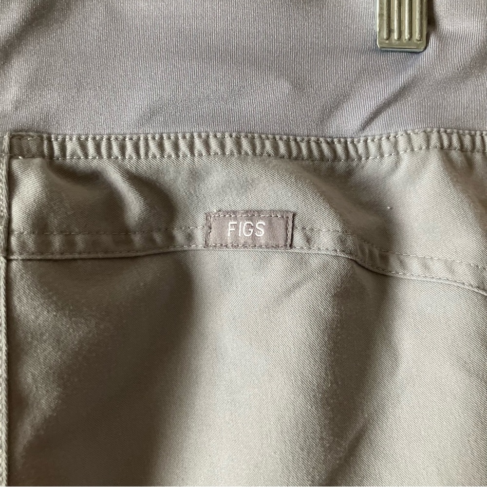 Figs Gray Solid Colored Comfortable Elastic Waist… - image 4